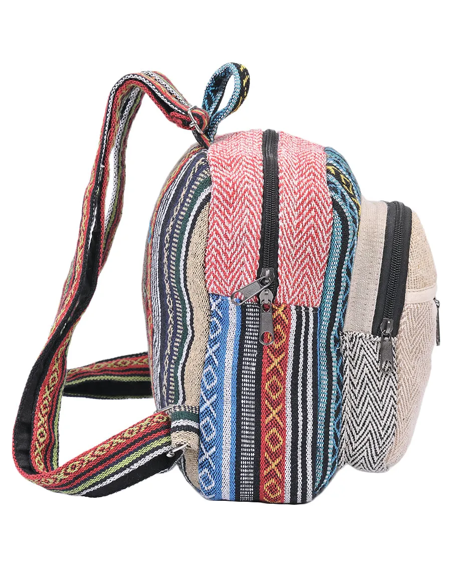 Hemp & Cotton Mini Back Pack Bag