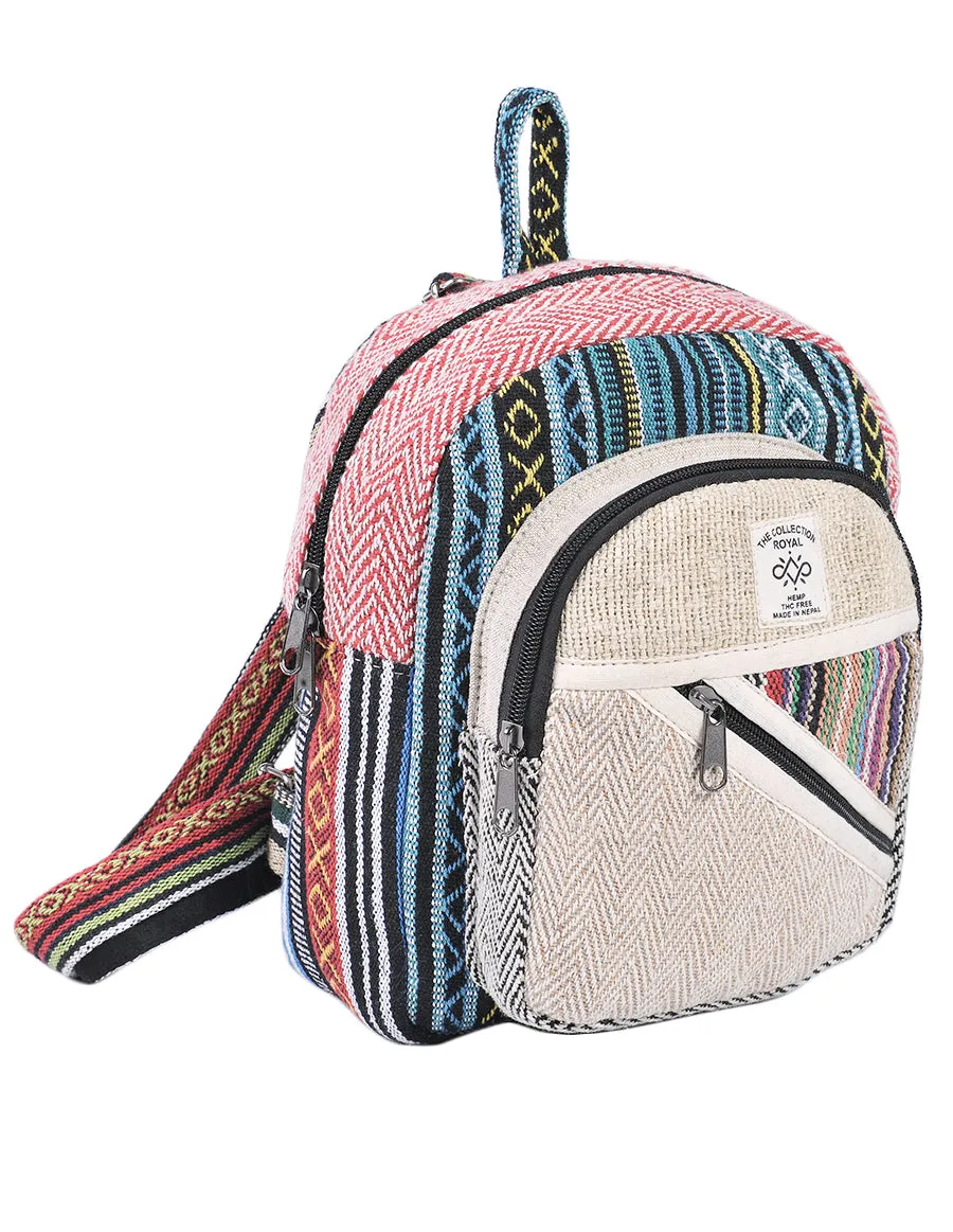 Hemp & Cotton Mini Back Pack Bag