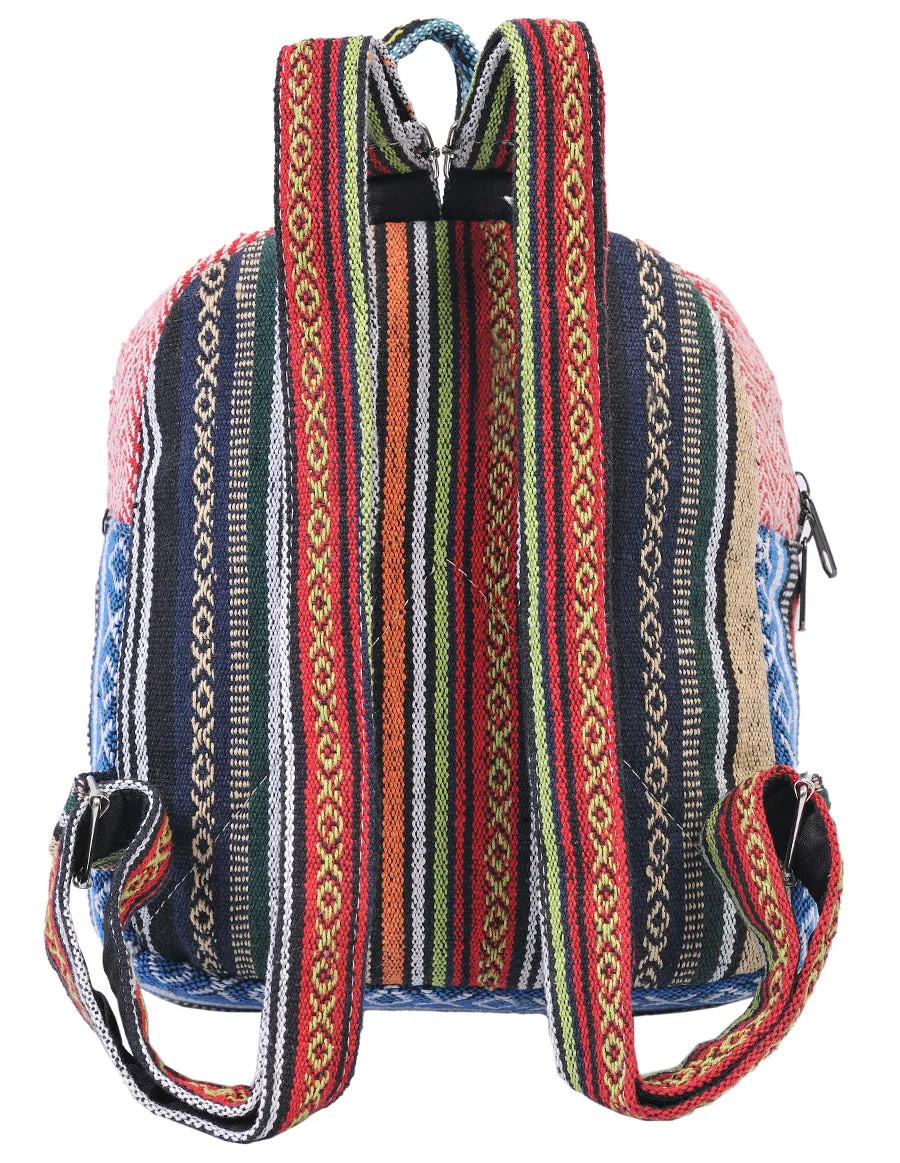 Hemp & Cotton Mini Back Pack Bag