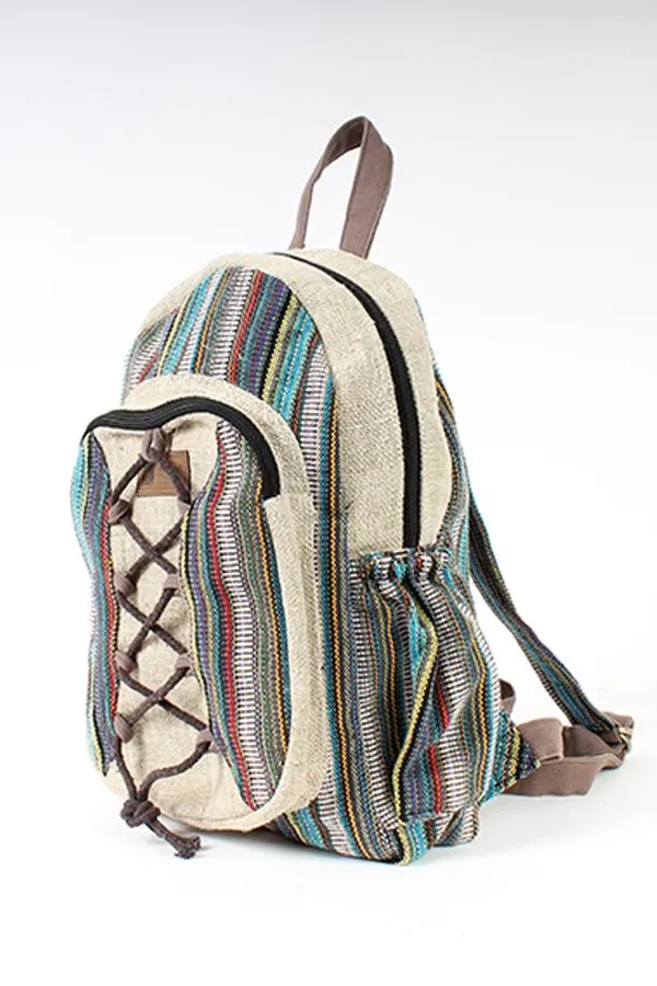 Hemp Rustic Stripe Backpack