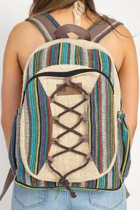 Hemp Rustic Stripe Backpack