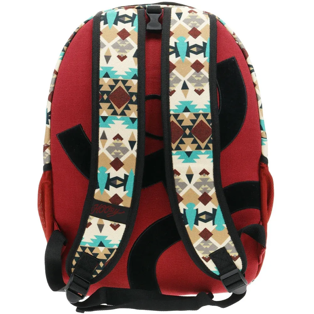 'Hooey' Recess Backpack - Cream Aztec / Burgundy