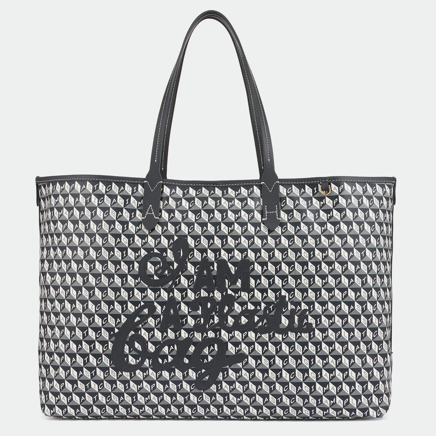 I Am A Plastic Bag Motif Tote