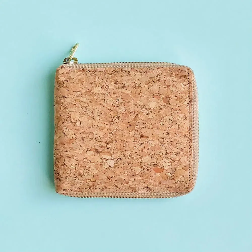 Ingy zipper cork wallet By The Sea Collection