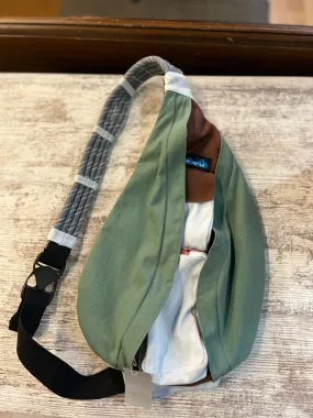 KAVU Green & White Backpack