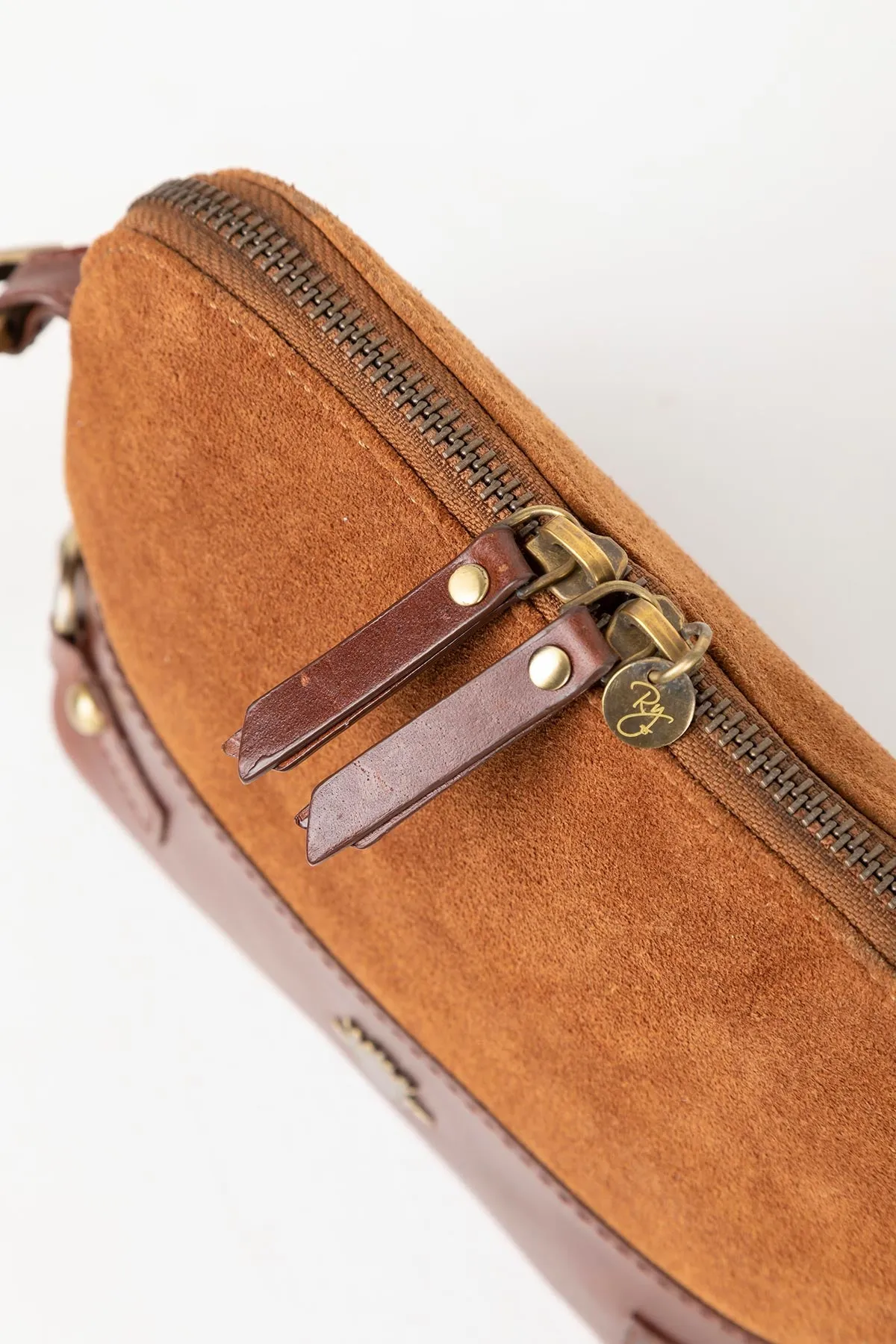 Ladies Suede Snaffle Cross Body Bag - Allerton