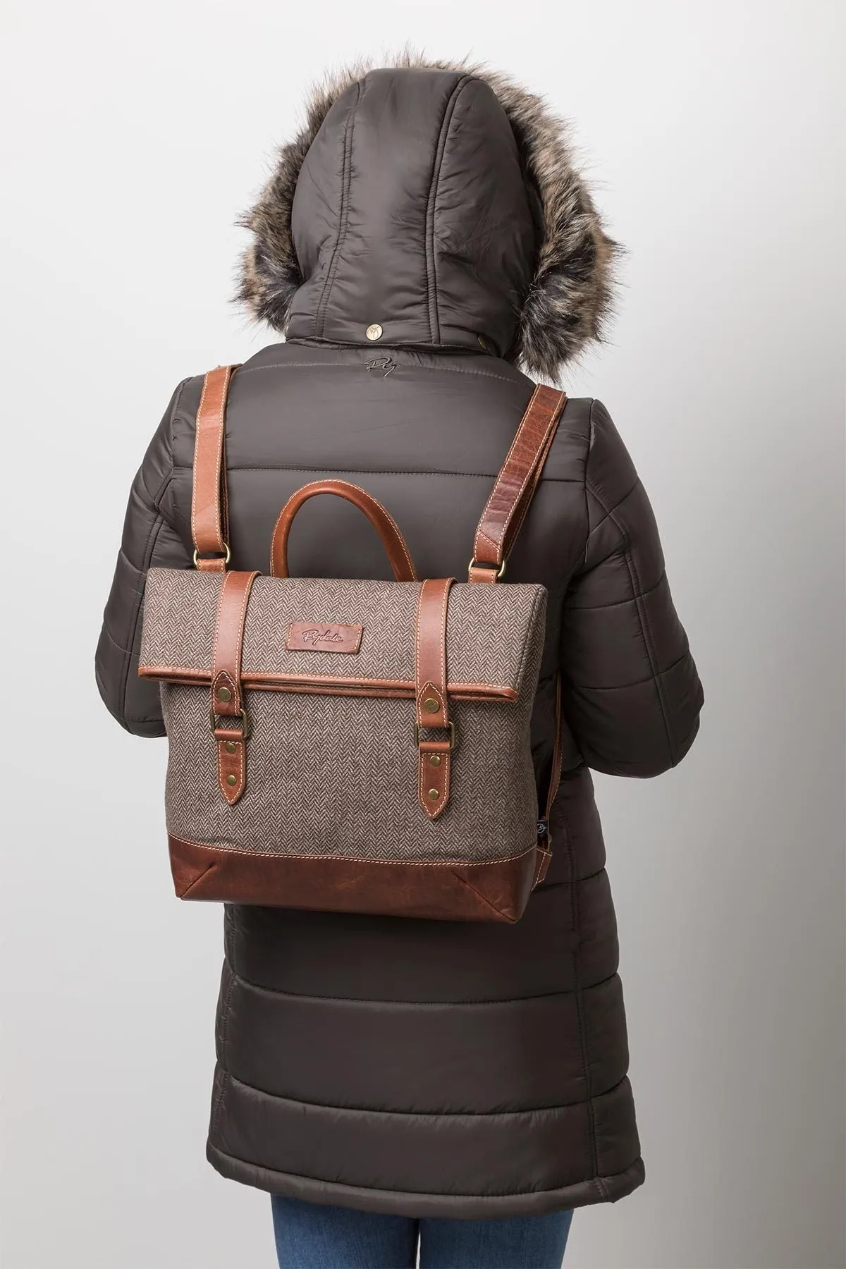 Ladies Tweed Backpack - Annabel