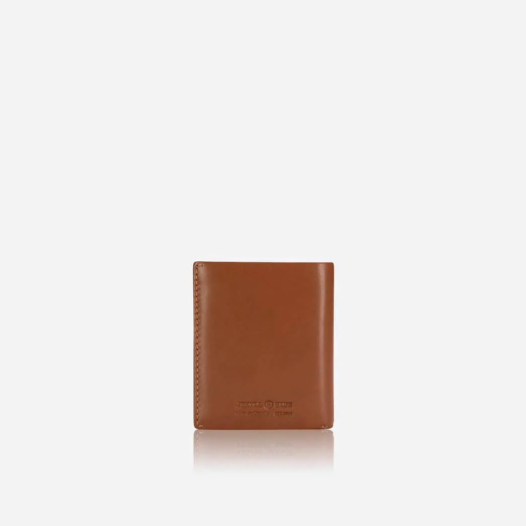 Large Bifold Wallet With ID Window, Tan