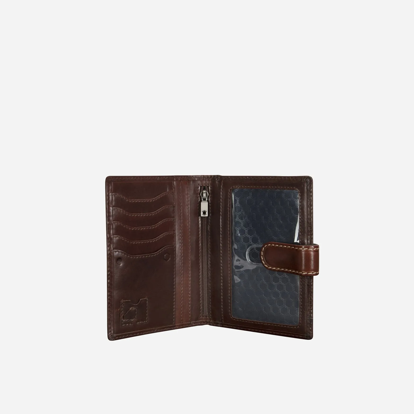 Leather Passport Wallet, Mocha