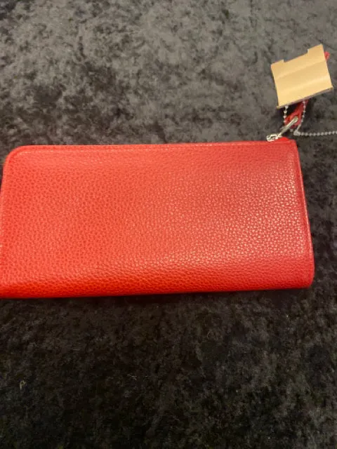 Longchamp Red Zip Wallet