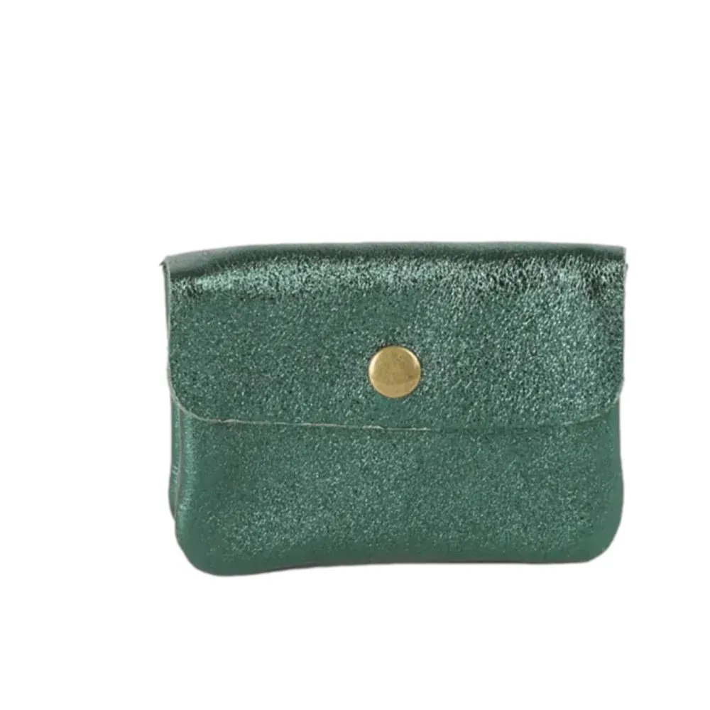 Maison Fanli | Coin Purse - Metaliic Green