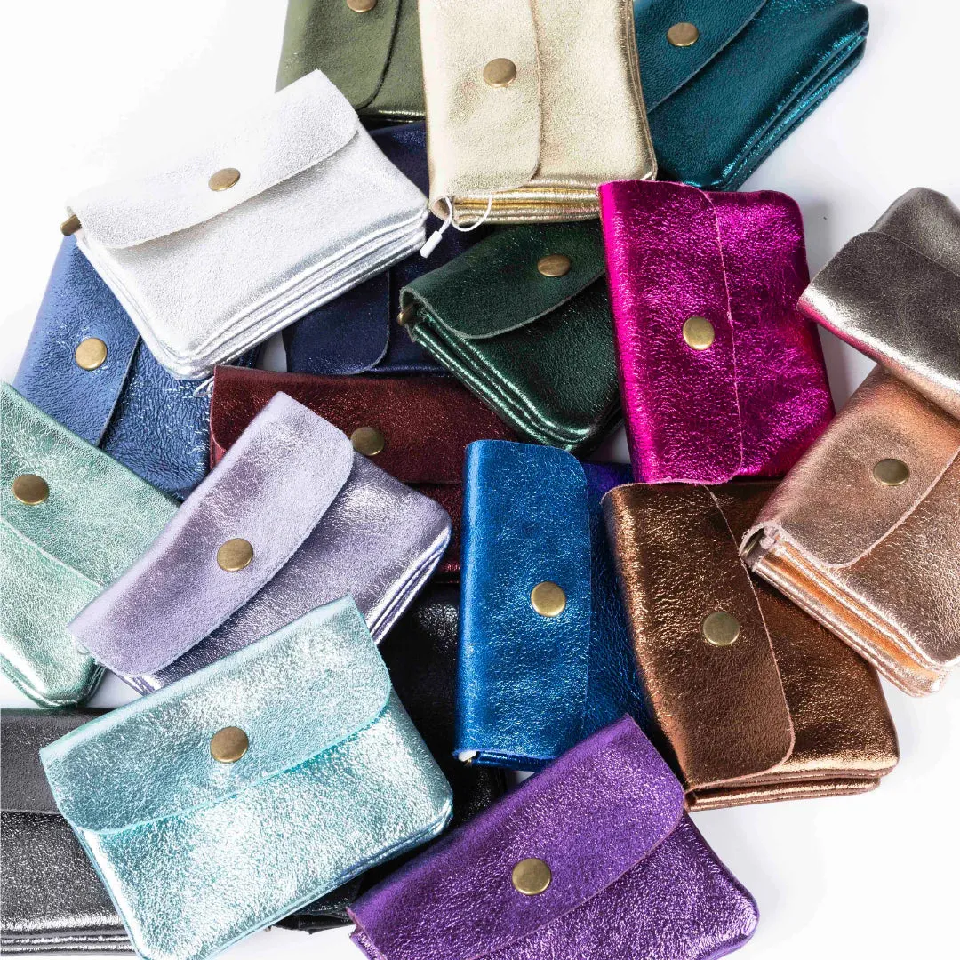 MAISON FANLI - Coin Purse - Metallic Lilac