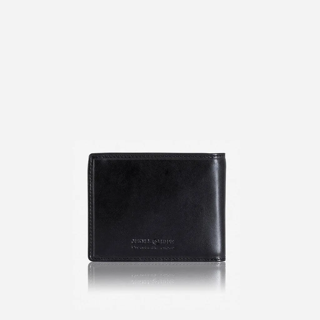 Medium Bifold Wallet With Coin, Black