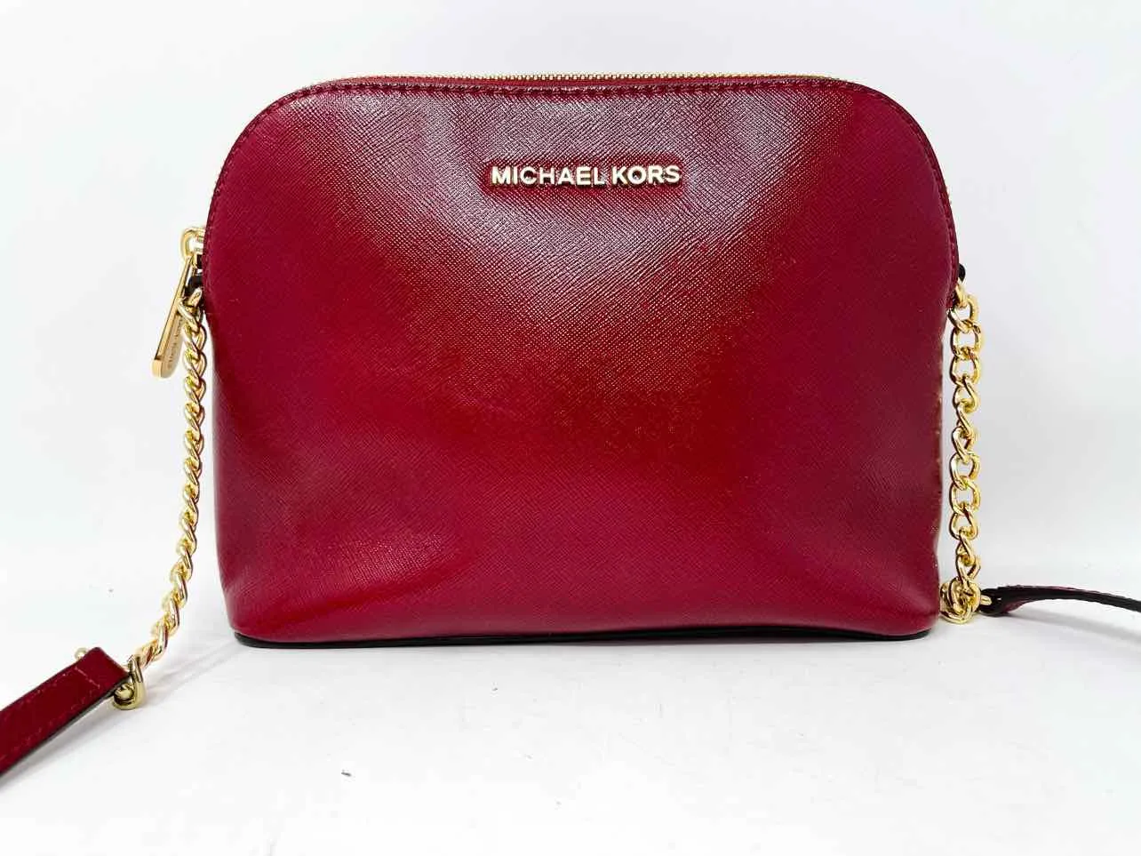 Michael Michael Kors Merlot Saffiano AS IS Designer Crossbody Purse