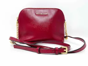 Michael Michael Kors Merlot Saffiano AS IS Designer Crossbody Purse