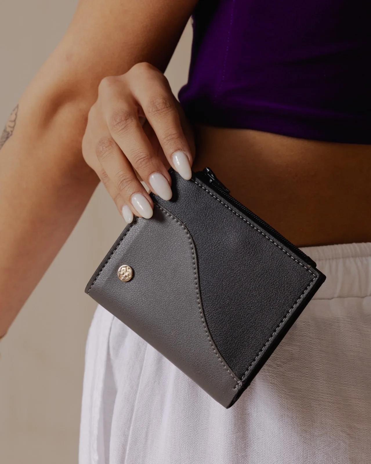 Mini Wallet Grey x Black