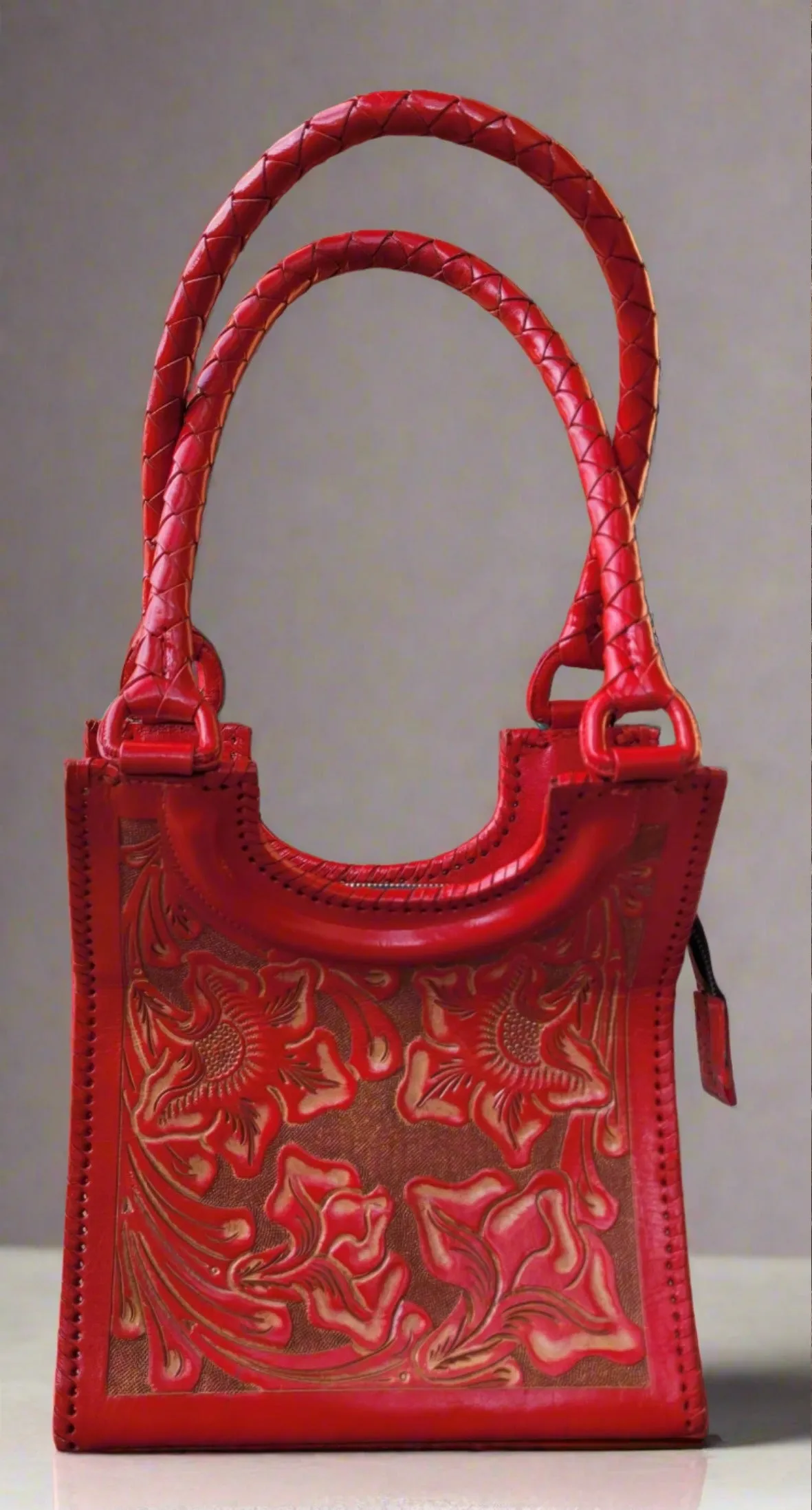 Rosa tooled leather purse