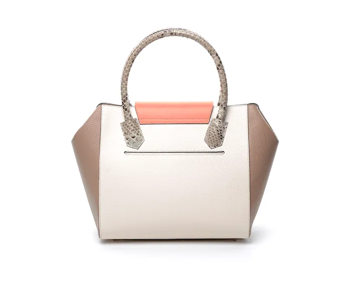 Salmon & Nude Ashley Tote