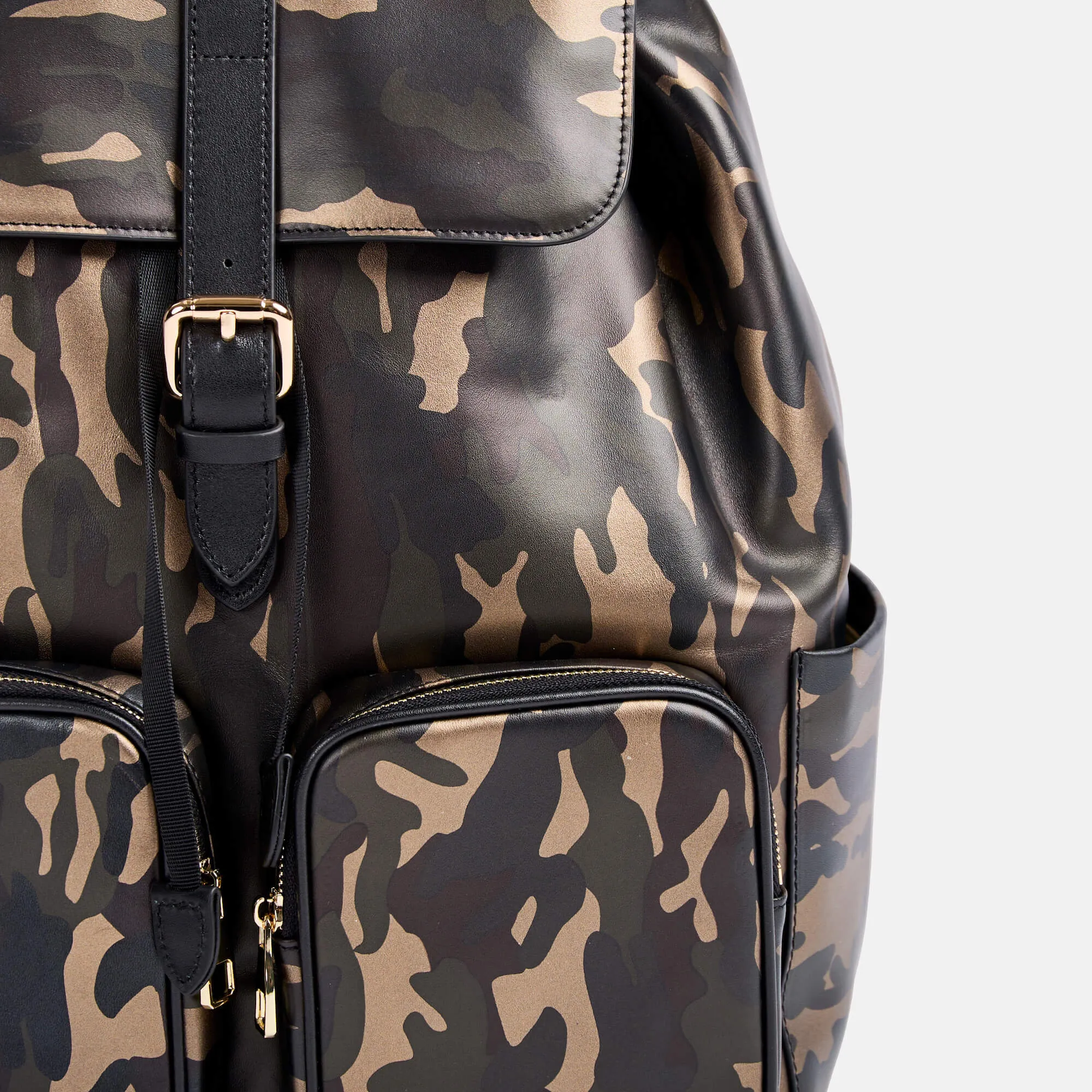 SOHO Camo Leather Backpack