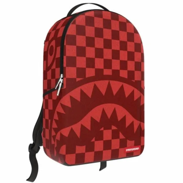 Sprayground Red Checkered Flock Backpack