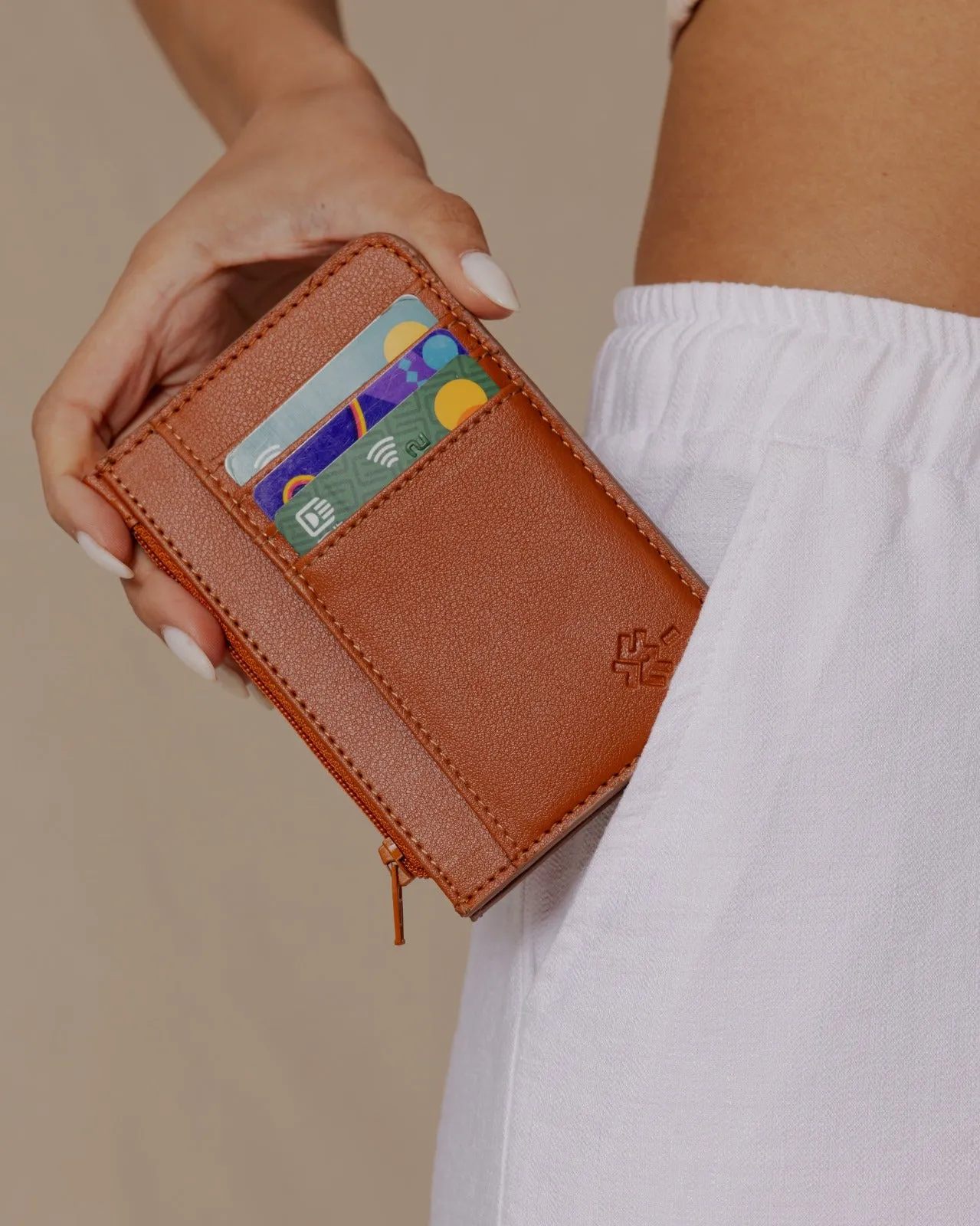 The Floral Paisley Wallet Camel