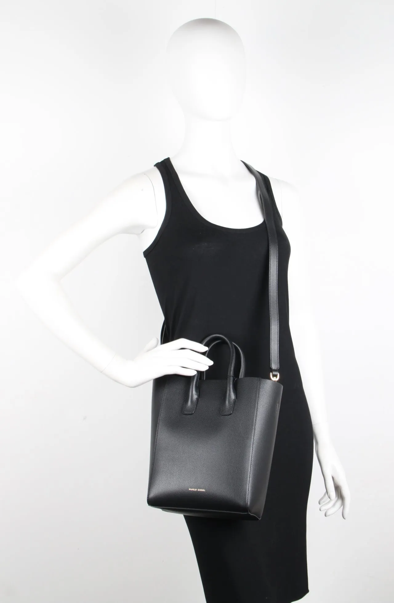 Tote Bag Mini North South Pebble, Black