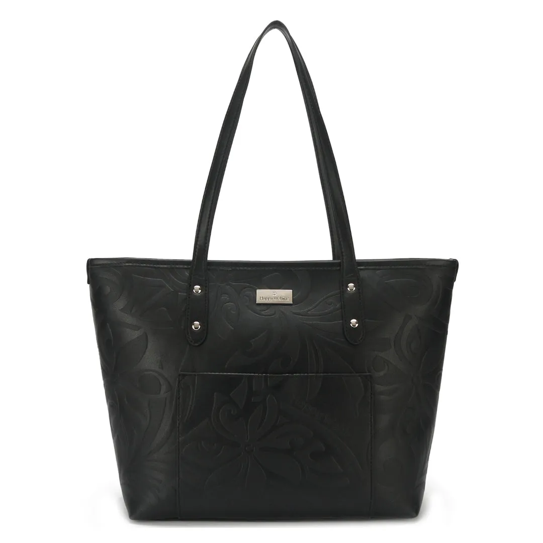 Tote Lianne Tiare Infinity Embossed Black