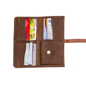 Women's Leather Organizer Wallet with Coin pocket