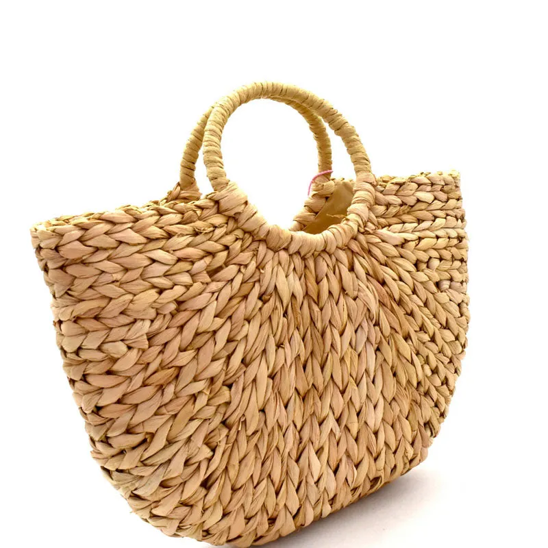 Woven Straw Bohemian Basket Bag