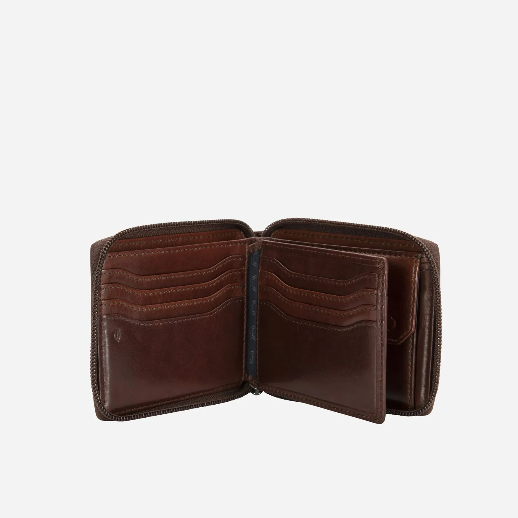 Zip Around Coin Wallet, Mocha