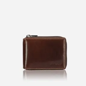 Zip Around Coin Wallet, Mocha