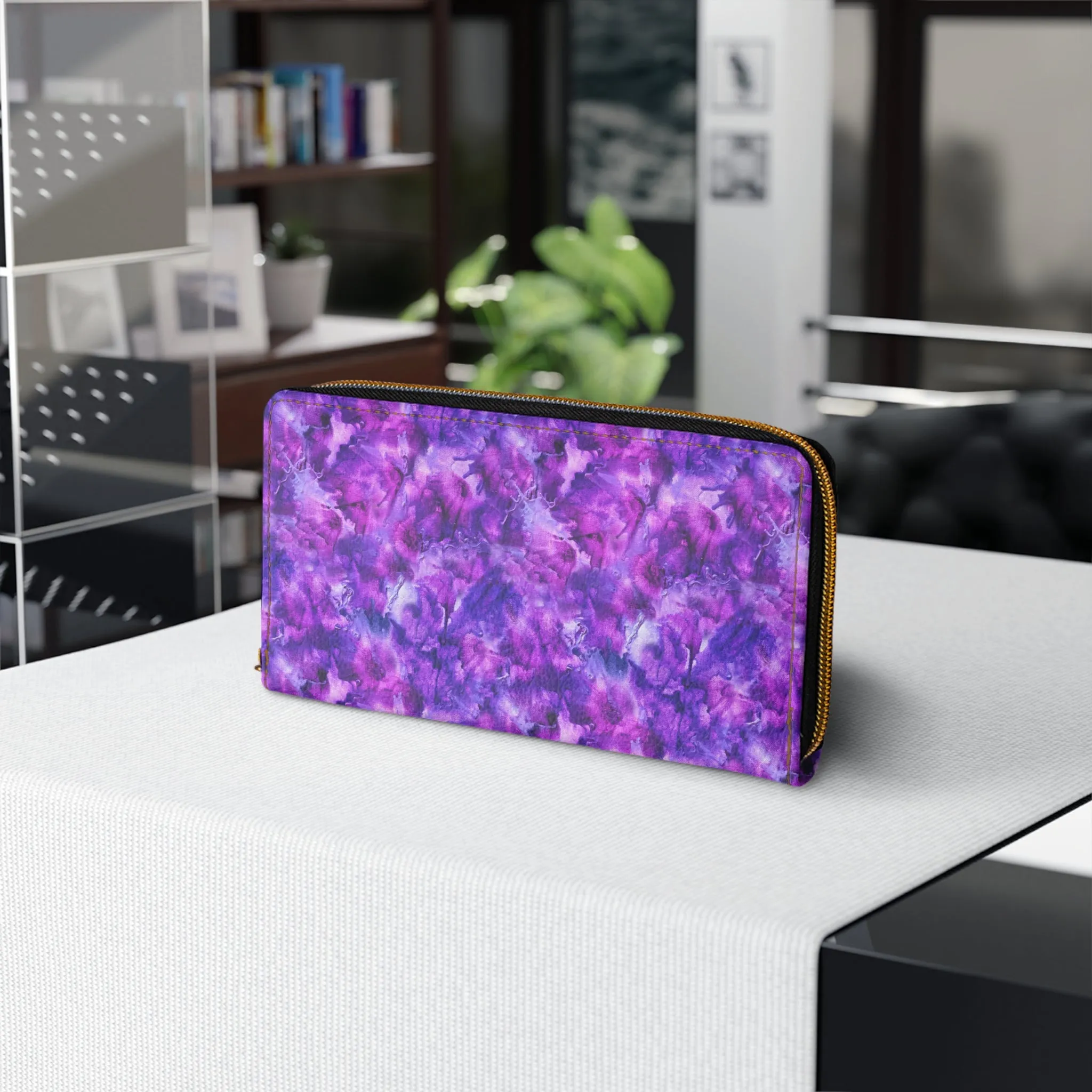 Zipper Wallet - Amethyst Dreams