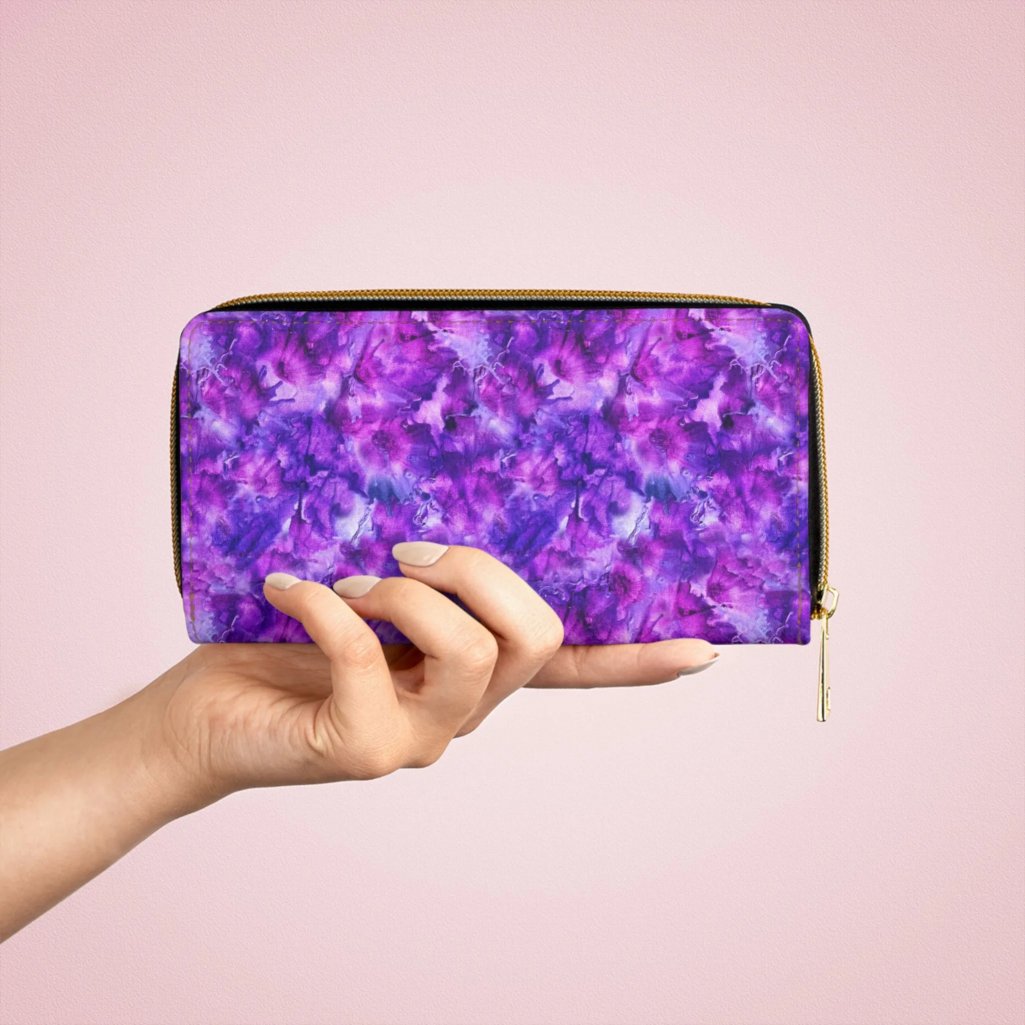 Zipper Wallet - Amethyst Dreams